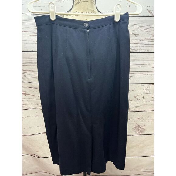 Kasper And Conpany A.S.L size 8 long navy blue skirt - 2991 - Picture 2 of 3